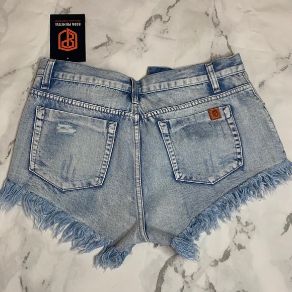 Born Primitive Jean Shorts XS Denim - Picture 2 of 2
